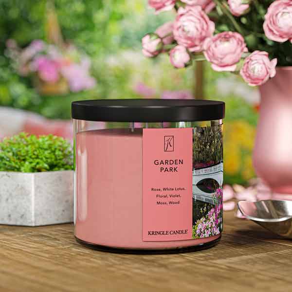 Kringle Candle Garden Park 3-Wick Candle