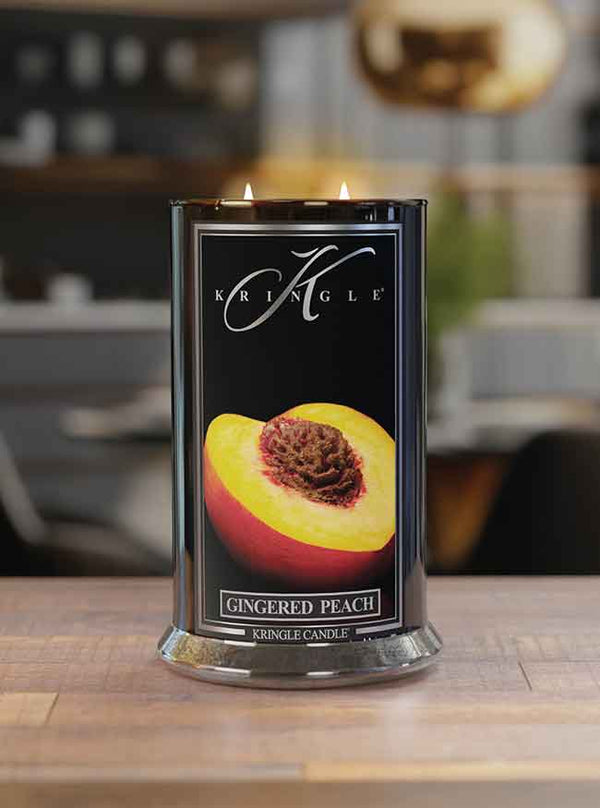 Kringle Candle Gingered Peach Large 2-wick