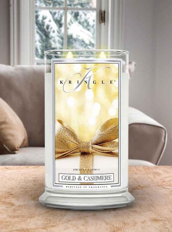 Kringle Candle Gold & Cashmere Large 2-wick
