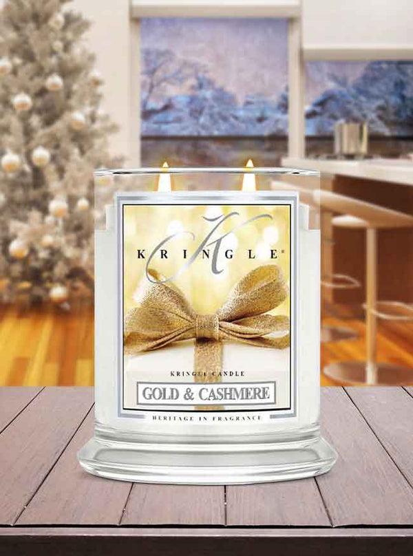 Kringle Candle Gold & Cashmere Medium 2-wick