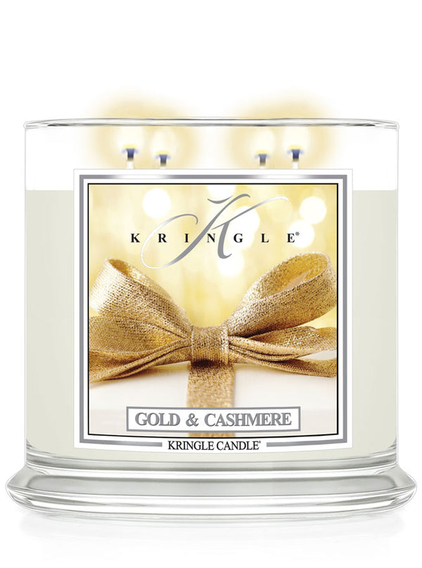 Kringle Candle Gold & Cashmere XL 4-wick