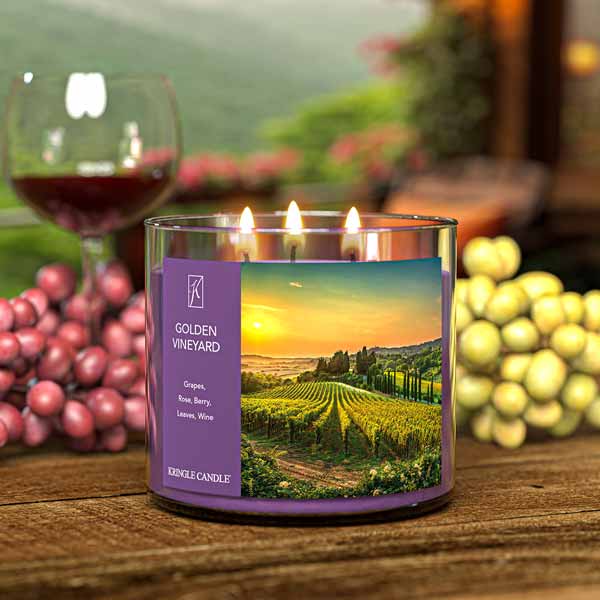 Kringle Candle Golden Vineyard 3-Wick Candle