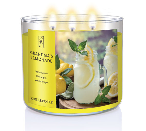 Kringle Candle Grandma's Lemonade 3-Wick Candle