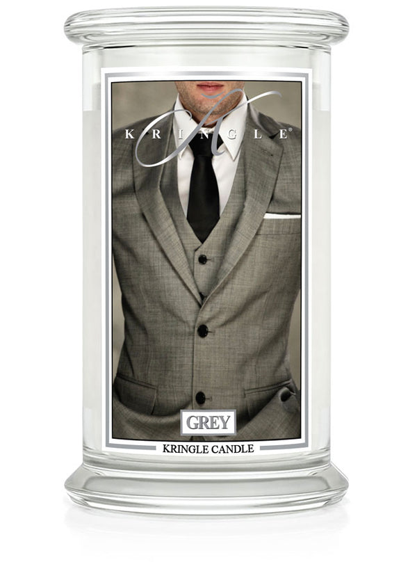 kringle candle Grey Large 2-wick