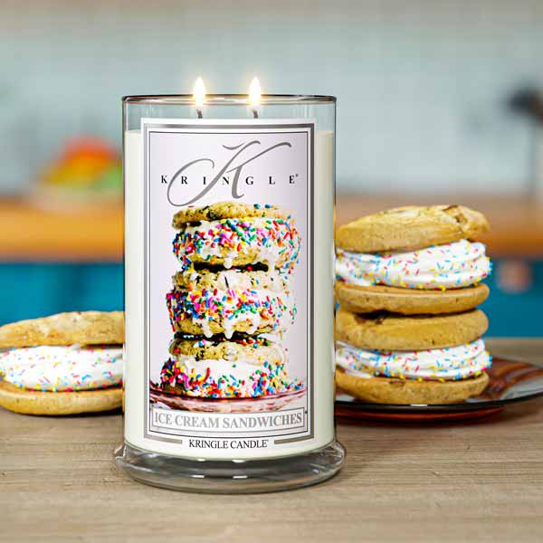 Kringle Candle Ice Cream Sandwiches Large 2-wick