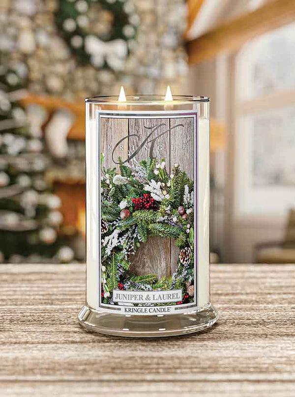 Kringle Candle Juniper & Laurel Large 2-wick