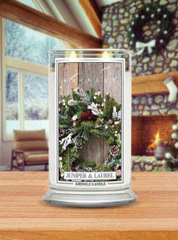 Kringle Candle Juniper & Laurel Large 2-wick