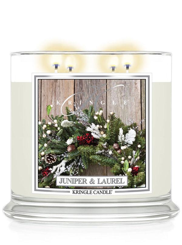 Kringle Candle Juniper & Laurel XL 4-wick