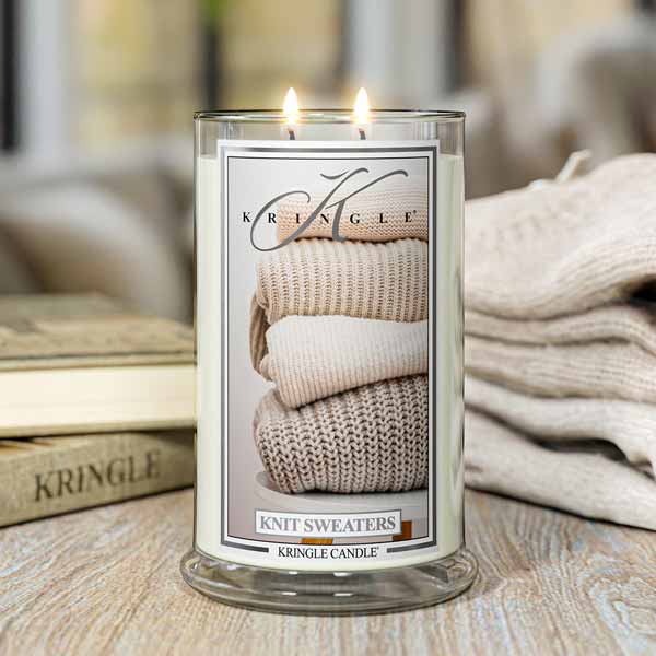 Kringle Candle Knit Sweaters Large 2-wick