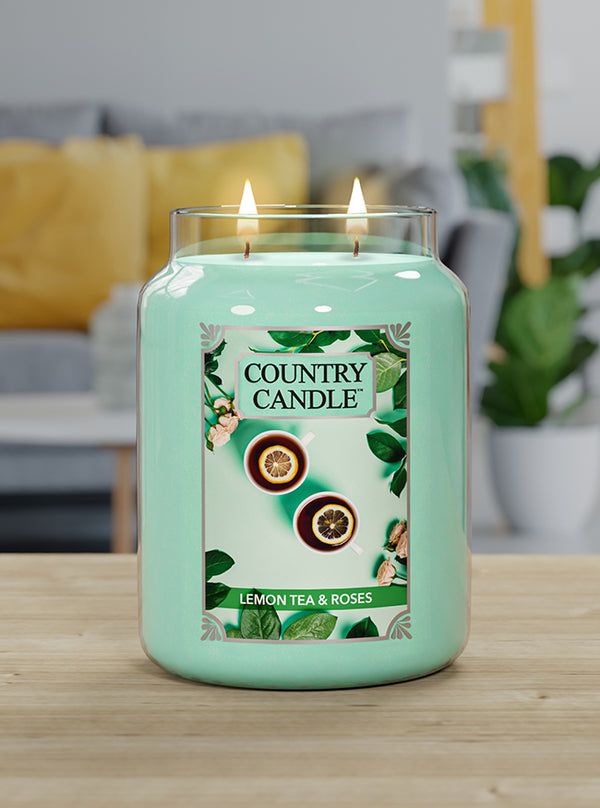 Kringle Candle Lemon Tea & Roses Large 2-wick