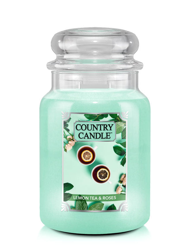 kringle candle Lemon Tea & Roses Large 2-wick