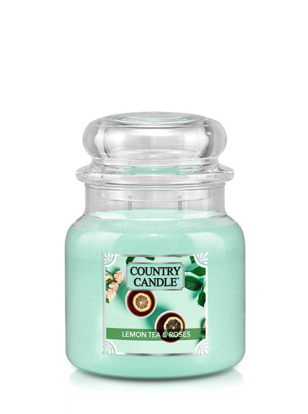 kringle candle Lemon Tea & Roses Medium 2-wick