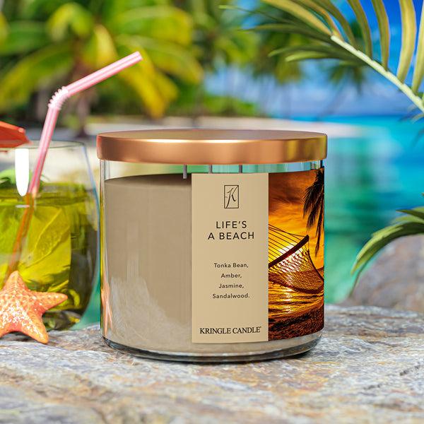 Kringle Candle Life's A Beach 3-Wick Candle
