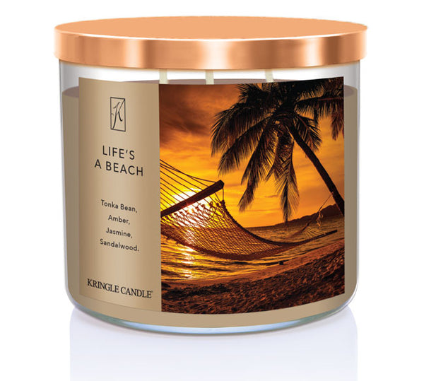 kringle candle Life's a Beach 3-Wick Candle