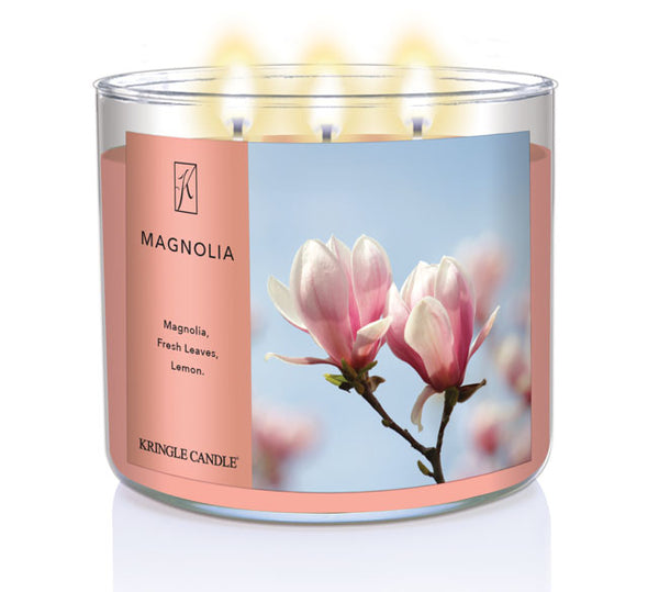 Kringle Candle Magnolia 3-Wick Candle