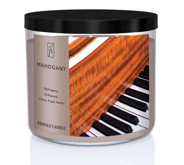 kringle candle Mahogany 3-Wick Candle