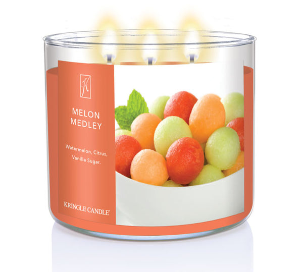 Kringle Candle Melon Medley 3-Wick Candle