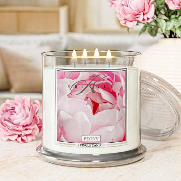 Kringle Candle Peony XL 4-wick