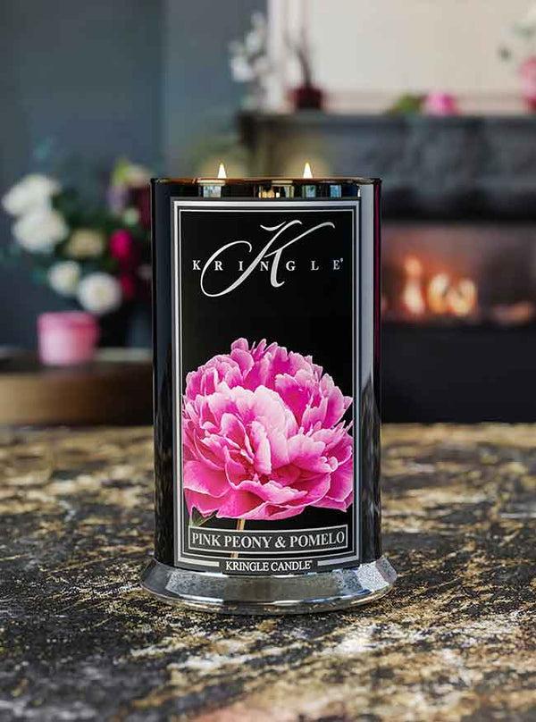 Kringle Candle Pink Peony & Pomelo Large 2-wick
