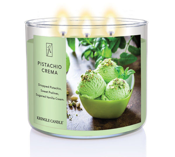 Kringle Candle Pistachio Crema 3-Wick Candle