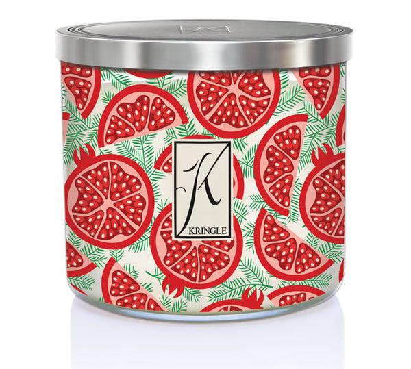 kringle candle Pomegranate & Fir 3-wick