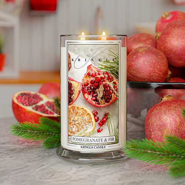 Kringle Candle Pomegranate & Fir Large 2-Wick