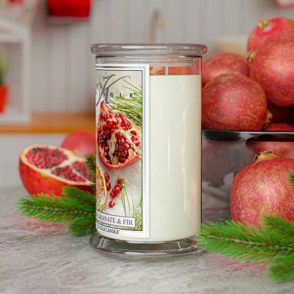 Kringle Candle Pomegranate & Fir Large 2-Wick