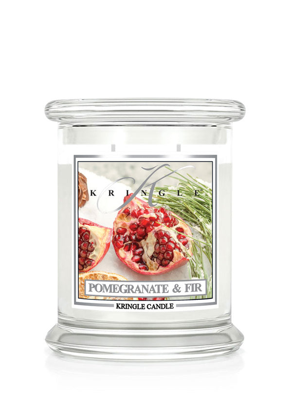 kringle candle Pomegranate & Fir Medium 2-wick