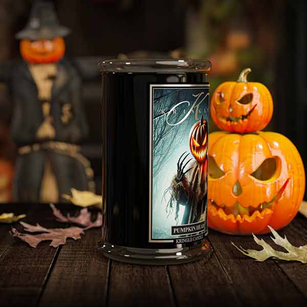 Kringle Candle Pumpkin Head Large 2-wick