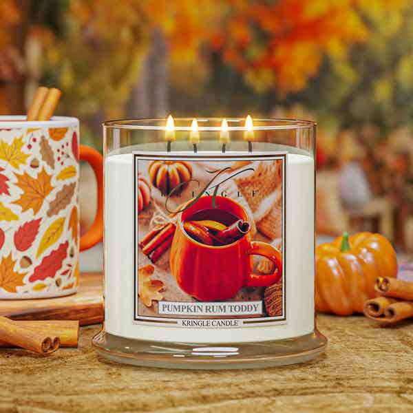 Kringle Candle Pumpkin Rum Toddy XL 4-Wick