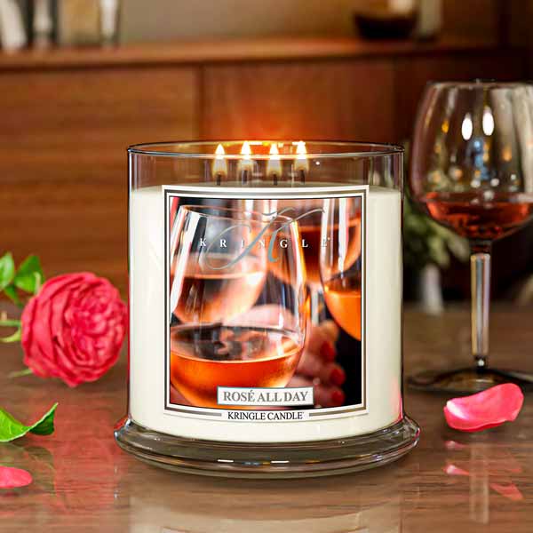 Kringle Candle Rosé All Day XL 4-wick