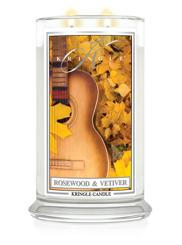 Kringle Candle Rosewood & Vetiver Large 2-Wick