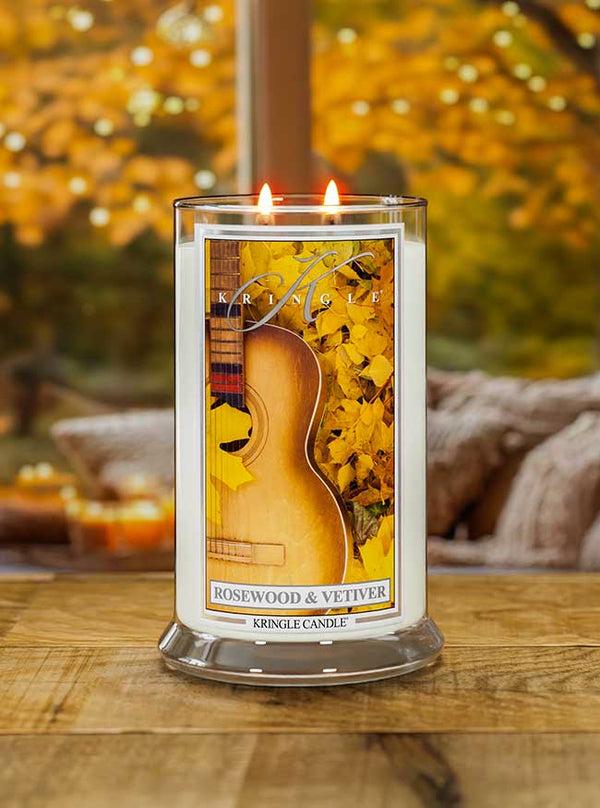 Kringle Candle Rosewood & Vetiver Large 2-Wick