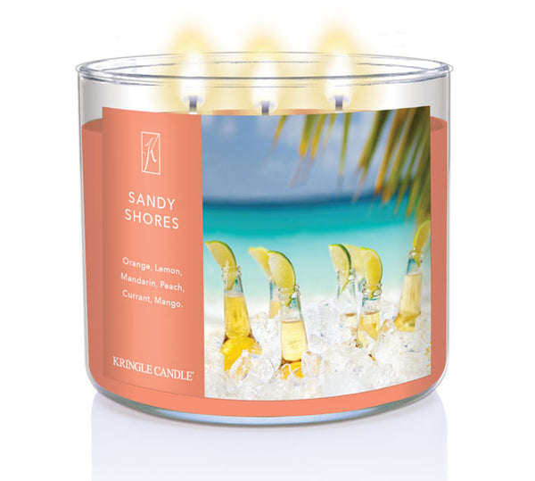 Kringle Candle Sandy Shores 3-Wick Candle