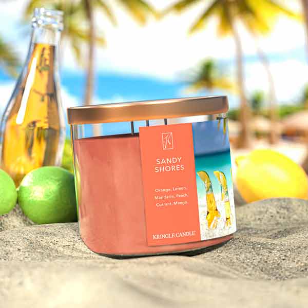 Kringle Candle Sandy Shores 3-Wick Candle