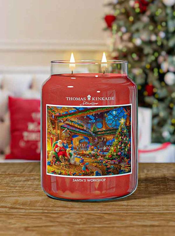 Kringle Candle Santa's Workshop