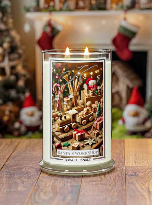 Kringle Candle Santa’s Workshop Large 2-Wick