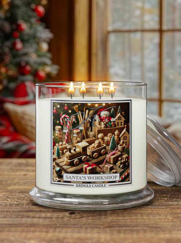 Kringle Candle Santa’s Workshop XL 4-Wick