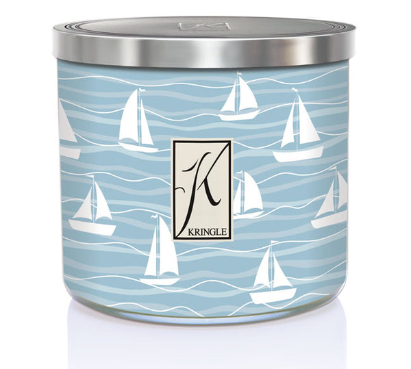 kringle candle Sea Salt & Bergamot 3-Wick Candle
