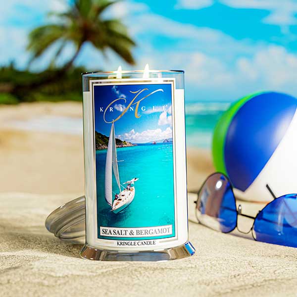 Kringle Candle Sea Salt & Bergamot Large 2-Wick