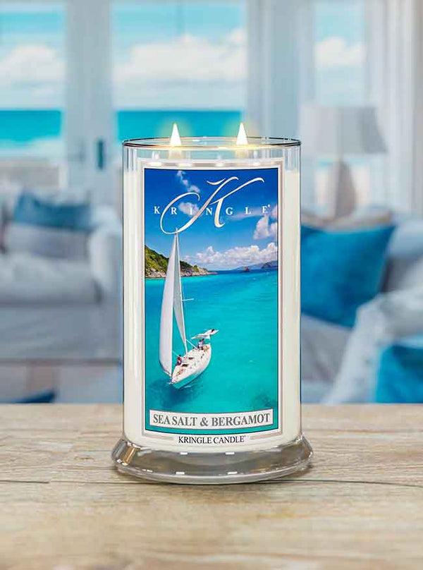 Kringle Candle Sea Salt & Bergamot Large 2-Wick