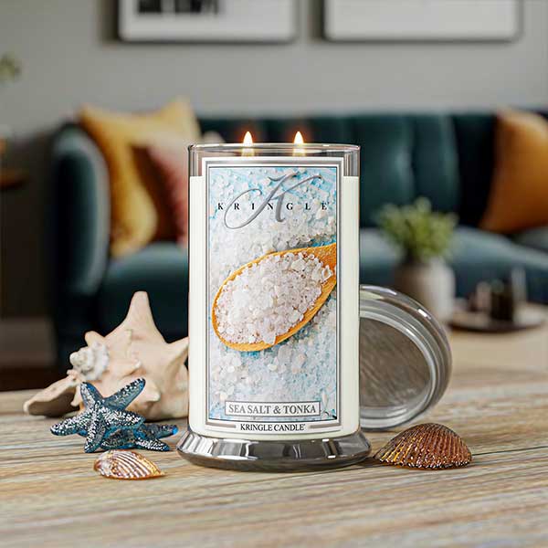 Kringle Candle Sea Salt & Tonka Large 2-wick
