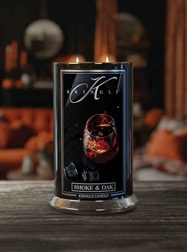 Kringle Candle Smoke & Oak Large 2-wick