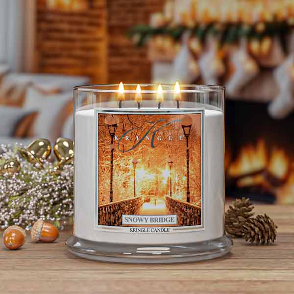 Kringle Candle Snowy Bridge XL 4-wick