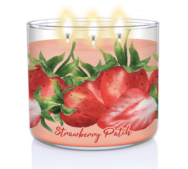 Kringle Candle Strawberry Patch 3-wick Candle