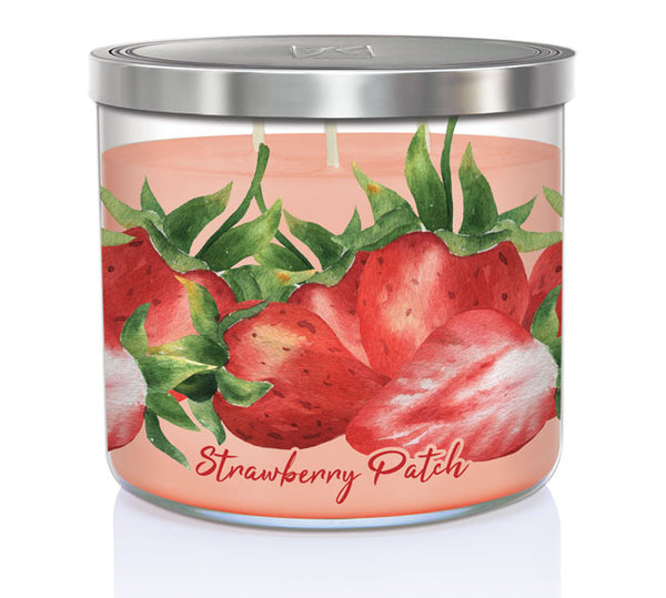 kringle candle Strawberry Patch 3-wick candle