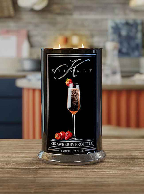 Kringle Candle Strawberry Prosecco Large 2-wick