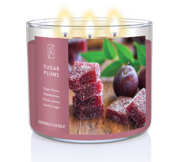 Kringle Candle Sugar Plums 3-Wick Candle