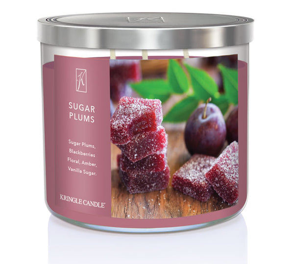 kringle candle Sugar Plums 3-Wick Candle