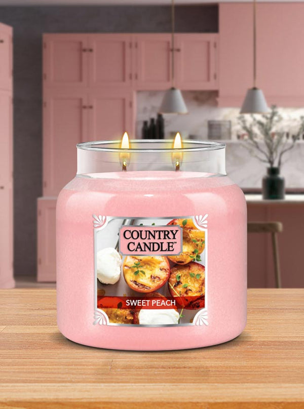 Kringle Candle Sweet Peach Medium 2-wick